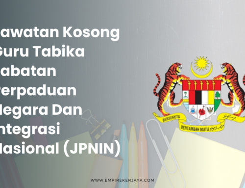 Jawatan Kosong Guru Tabika Perpaduan ~ Jabatan Perpaduan Negara Dan Integrasi Nasional (JPNIN)